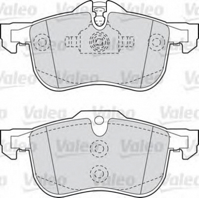 VALEO 598632 -  Комплект тормозных колодок, дисковый тормоз