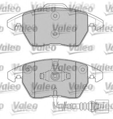 VALEO 598635 -  Комплект тормозных колодок, дисковый тормоз