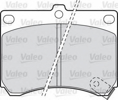 VALEO 598646 -  Комплект тормозных колодок, дисковый тормоз