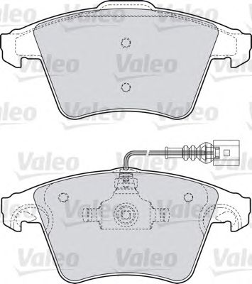 VALEO 598652 -  Комплект тормозных колодок, дисковый тормоз