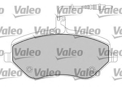 VALEO 598663 -  Комплект тормозных колодок, дисковый тормоз