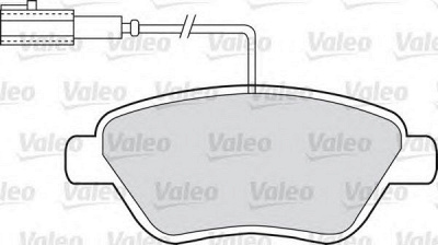 VALEO 598670 -  Комплект тормозных колодок, дисковый тормоз