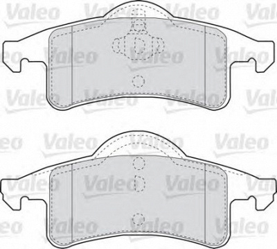 VALEO 598677 -  Комплект тормозных колодок, дисковый тормоз