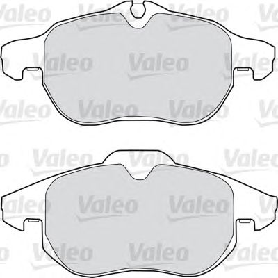 VALEO 598678 -  Комплект тормозных колодок, дисковый тормоз