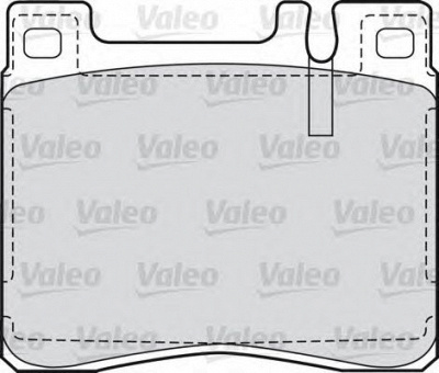 VALEO 598688 -  Комплект тормозных колодок, дисковый тормоз