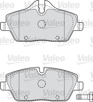 VALEO 598699 -  Комплект тормозных колодок, дисковый тормоз