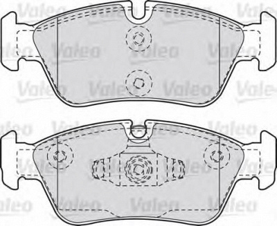 VALEO 598700 -  Комплект тормозных колодок, дисковый тормоз