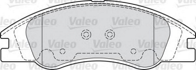 VALEO 598705 -  Комплект тормозных колодок, дисковый тормоз