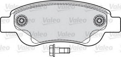 VALEO 598718 -  Комплект тормозных колодок, дисковый тормоз