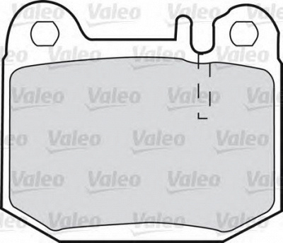 VALEO 598719 -  Комплект тормозных колодок, дисковый тормоз