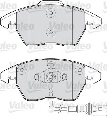 VALEO 598729 -  Комплект тормозных колодок, дисковый тормоз