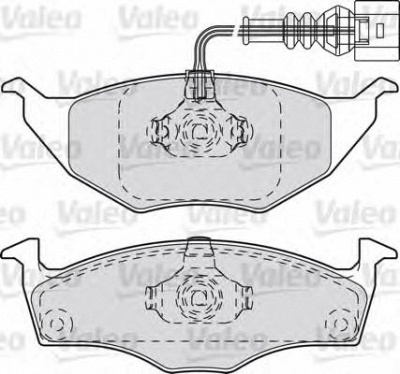 VALEO 598735 -  Комплект тормозных колодок, дисковый тормоз