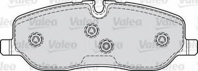 VALEO 598741 -  Комплект тормозных колодок, дисковый тормоз