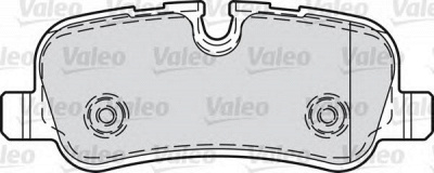 VALEO 598742 -  Комплект тормозных колодок, дисковый тормоз