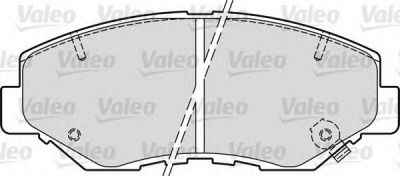 VALEO 598757 -  Комплект тормозных колодок, дисковый тормоз
