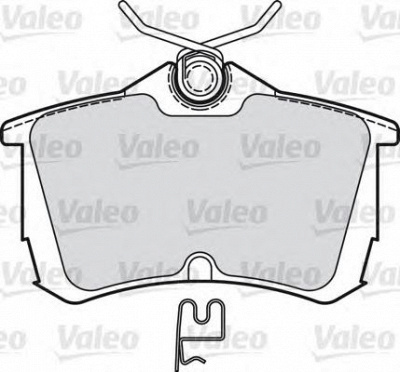 VALEO 598758 -  Комплект тормозных колодок, дисковый тормоз