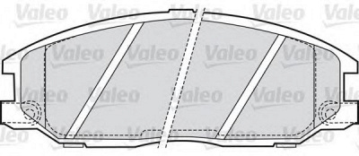 VALEO 598759 -  Комплект тормозных колодок, дисковый тормоз