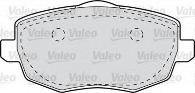 VALEO 598761 -  Комплект тормозных колодок, дисковый тормоз