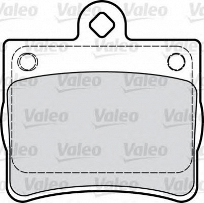 VALEO 598763 -  Комплект тормозных колодок, дисковый тормоз