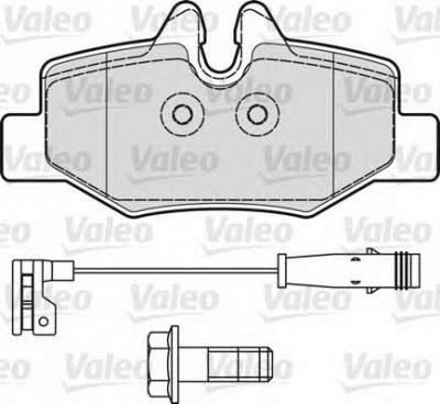 VALEO 598765 -  Комплект тормозных колодок, дисковый тормоз