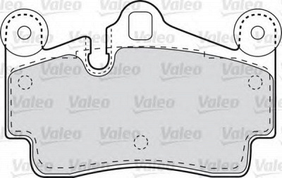 VALEO 598770 -  Комплект тормозных колодок, дисковый тормоз