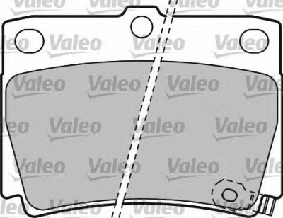 VALEO 598778 -  Комплект тормозных колодок, дисковый тормоз
