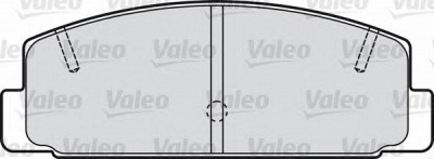 VALEO 598780 -  Комплект тормозных колодок, дисковый тормоз