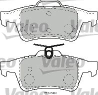 VALEO 598783 -  Комплект тормозных колодок, дисковый тормоз