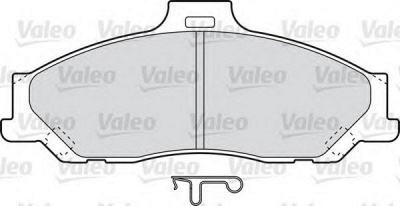 VALEO 598784 -  Комплект тормозных колодок, дисковый тормоз