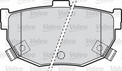 VALEO 598817 -  Комплект тормозных колодок, дисковый тормоз