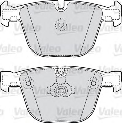 VALEO 598820 -  Комплект тормозных колодок, дисковый тормоз