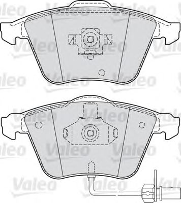 VALEO 598822 -  Комплект тормозных колодок, дисковый тормоз
