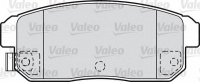 VALEO 598831 -  Комплект тормозных колодок, дисковый тормоз