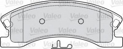 VALEO 598833 -  Комплект тормозных колодок, дисковый тормоз