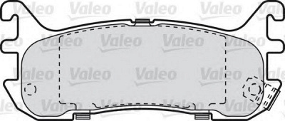 VALEO 598835 -  Комплект тормозных колодок, дисковый тормоз