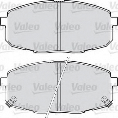 VALEO 598842 -  Комплект тормозных колодок, дисковый тормоз