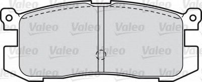 VALEO 598846 -  Комплект тормозных колодок, дисковый тормоз