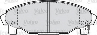 VALEO 598850 -  Комплект тормозных колодок, дисковый тормоз