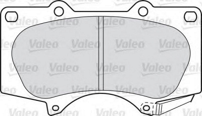 VALEO 598857 -  Комплект тормозных колодок, дисковый тормоз