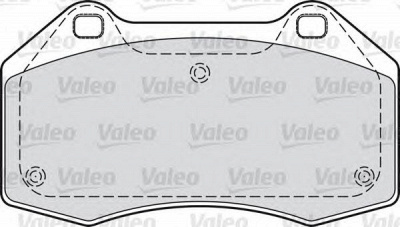 VALEO 598861 -  Комплект тормозных колодок, дисковый тормоз
