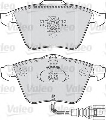 VALEO 598863 -  Комплект тормозных колодок, дисковый тормоз