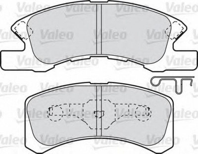 VALEO 598873 -  Комплект тормозных колодок, дисковый тормоз