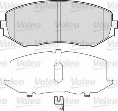 VALEO 598877 -  Комплект тормозных колодок, дисковый тормоз