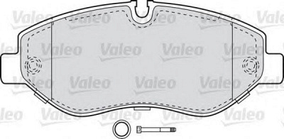 VALEO 598882 -  Комплект тормозных колодок, дисковый тормоз