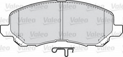 VALEO 598886 -  Комплект тормозных колодок, дисковый тормоз