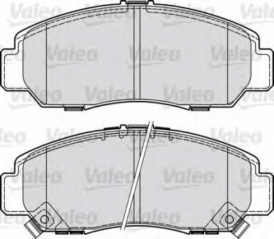 VALEO 598887 -  Комплект тормозных колодок, дисковый тормоз