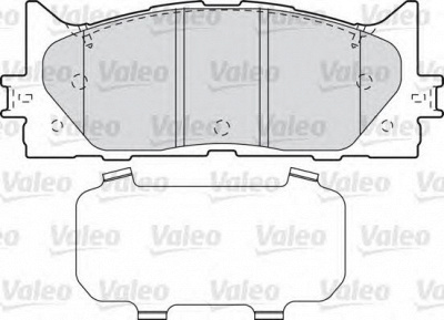 VALEO 598890 -  Комплект тормозных колодок, дисковый тормоз