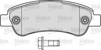VALEO 598892 -  Комплект тормозных колодок, дисковый тормоз