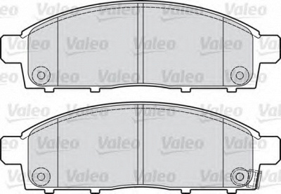 VALEO 598893 -  Комплект тормозных колодок, дисковый тормоз