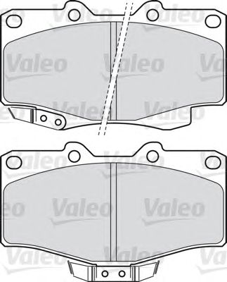 VALEO 598897 -  Комплект тормозных колодок, дисковый тормоз